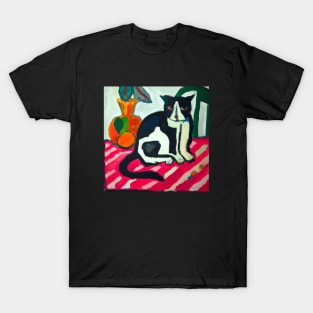 Painting of a Cat styled after Matisse T-Shirt